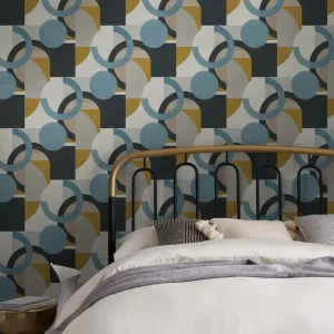 Retro Shapes Geo Wallpaper