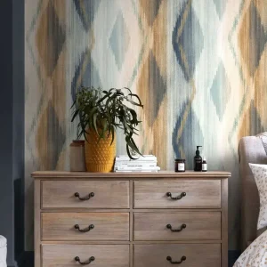 Abstract Ikat Wallpaper