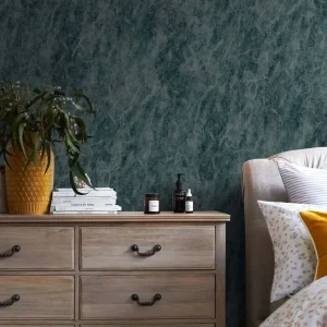 Washed Marble Blue Wallpaper