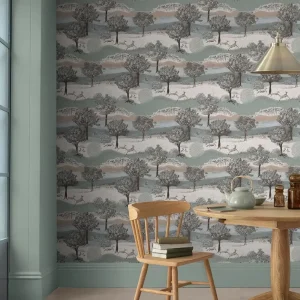 Hartingdon Jade Green Wallpaper