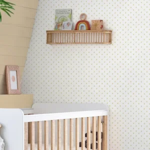 Wood Violet Wallpaper Ochre Yellow