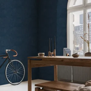 Organic Plain - Navy Wallpaper
