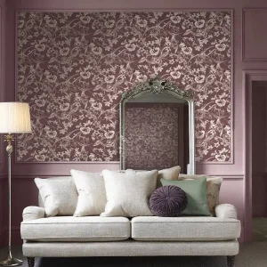 Summerhill Pale Blackberry Wallpaper