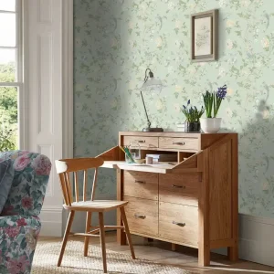 Summer Palace Wallpaper - Eau de Nil