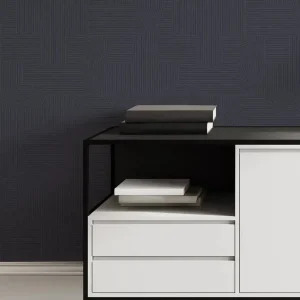 Mindful Living - Navy Wallpaper