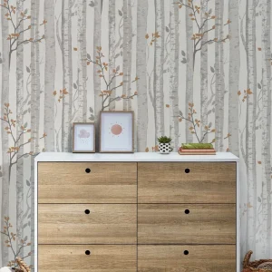 Woodland Grey Wallpaper