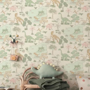 Dino Zoo Pink / Sage