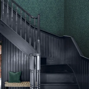 Acorn Heritage Blue Wallpaper