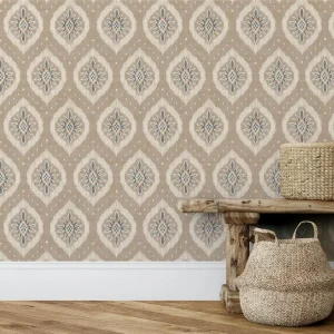 Odina Ikat Wallpaper Natural