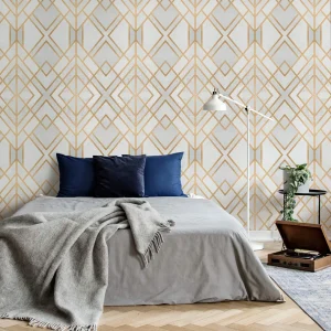 Golden Geometry Mural