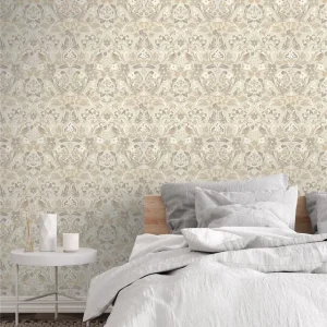 Folk Floral Wallpaper