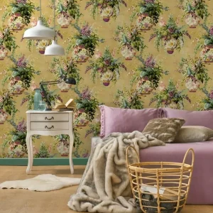 Rivara Ochre Wallpaper