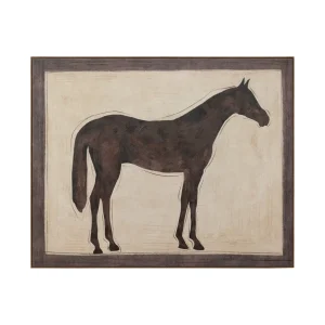 A Noble Steed Wall Art in Mocha Brown