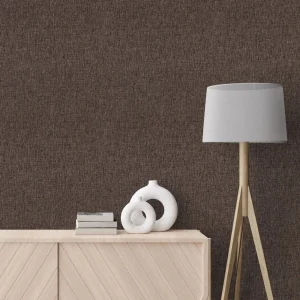 Urban Weave Wallpaper Chocolate Brown