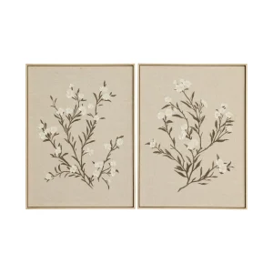 Bloom Wall Art Set of 2 in Lino
