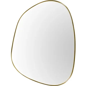 Como Mirror in Antique Brass