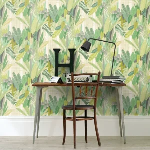 Glasshouse - Sage & Chartreuse Wallpaper