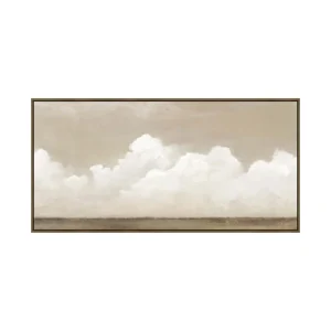 Dreamy Clouds Wall Art in Sepia