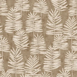 Tumbling Leaf Beige & Pale Gold on Brown