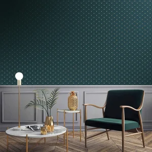 Geo Key Wallpaper Blue/Gold