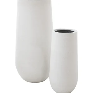 Flute Planter in Salt