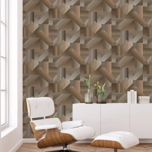 Shape Shifter Wallpaper Brown