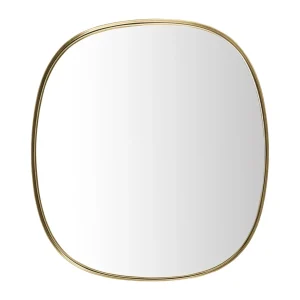 Garda Mirror in Antique Brass