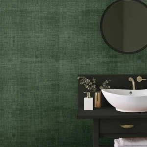Rustic Weft - Palm Wallpaper