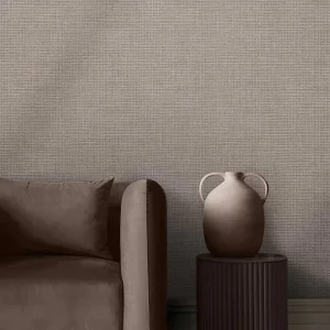 Rustic Weft - Stone Wallpaper