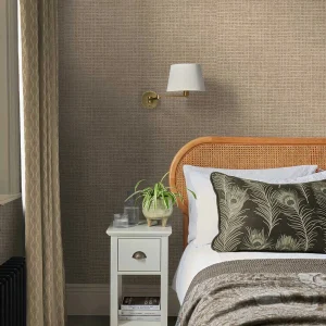 Rustic Weft - Toast Wallpaper