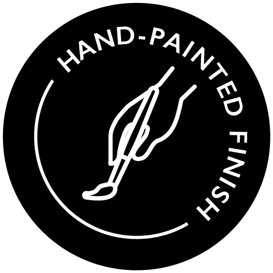 hand painted finish