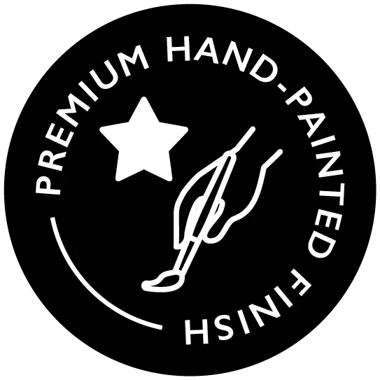 Premium hand painted finish - badge