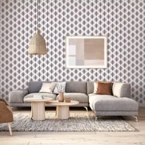 Turbine Twist Grey Wallpaper
