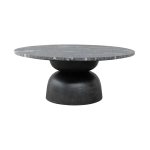 Lisbon Marble Coffee Table in Carbon