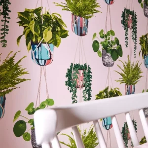 Houseplant - Ballet Slipper Wallpaper