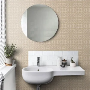 Moorish Mosaic Wallpaper Taupe / Gold