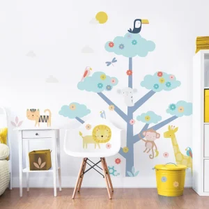 Safari Animals Large Character Tree Sticker