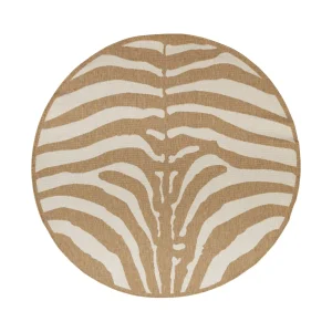 Safari Chic Round Rug in Desert
