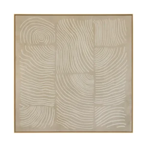 Sandscript Wall Art in Ivory