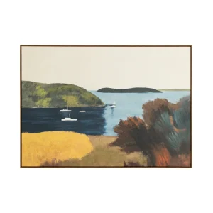 Santorini Sail Wall Art in Azure