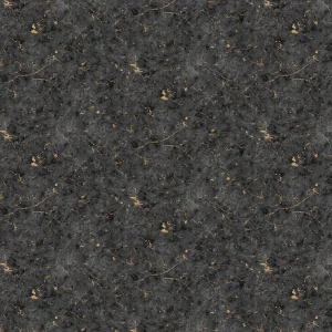 Gilded Plaster - Black / Gold Wallpaper