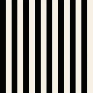 Regency Stripe Wallpaper - Black & White