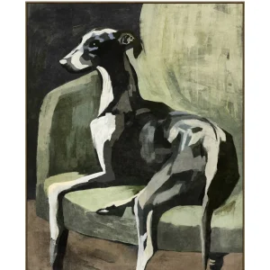 The Leisure Hound Wall Art in Hunter