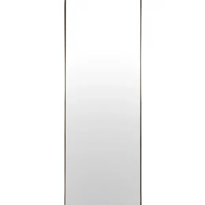 Varese Floor Mirror in Antique Brass