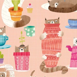 Kitten Kaboodle Watermelon Wallpaper